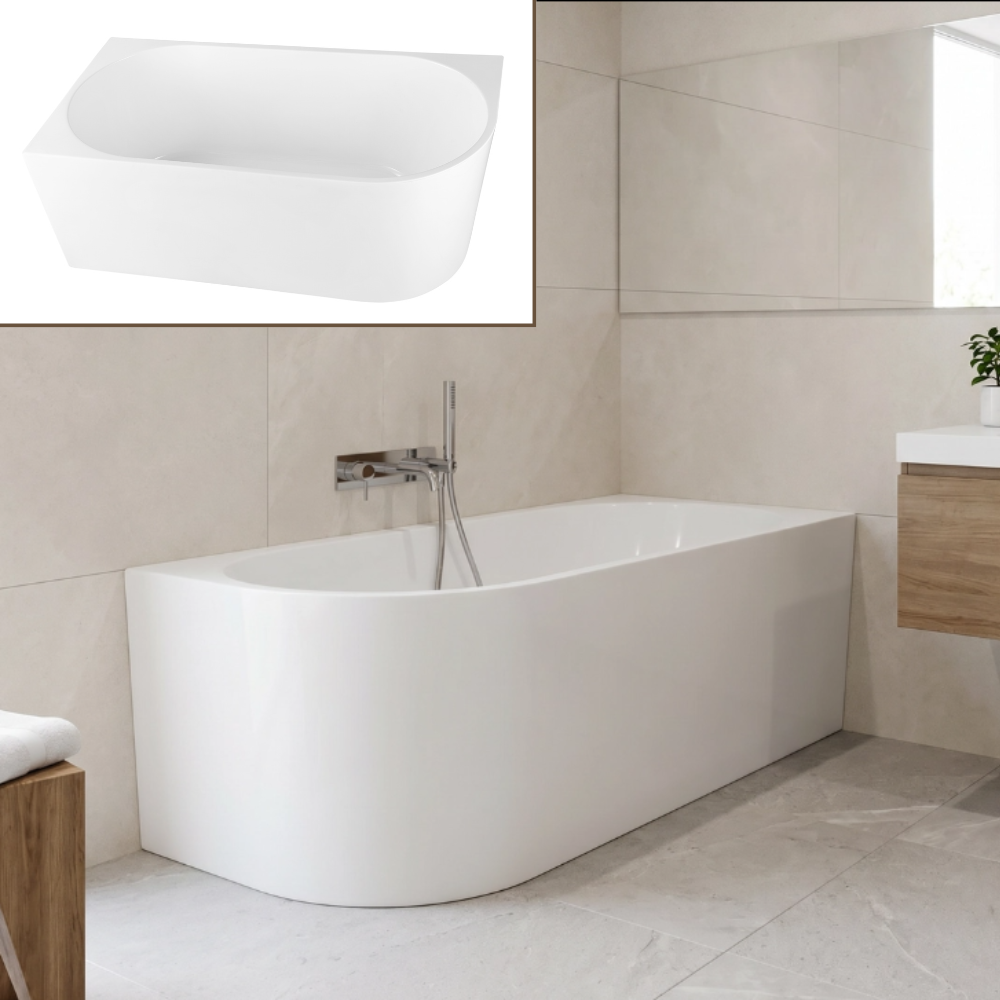 Bath Free standing Left/Right Conner 1500*750*580mm SP1843-15